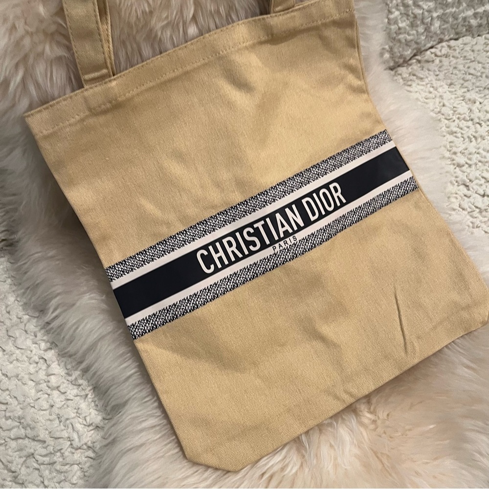 Dior Beauty Canvas Beige Tote Bag Dior VIP Tote Brand New - Picture 7 of 15
